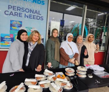 Brentwood monthly food distribution.